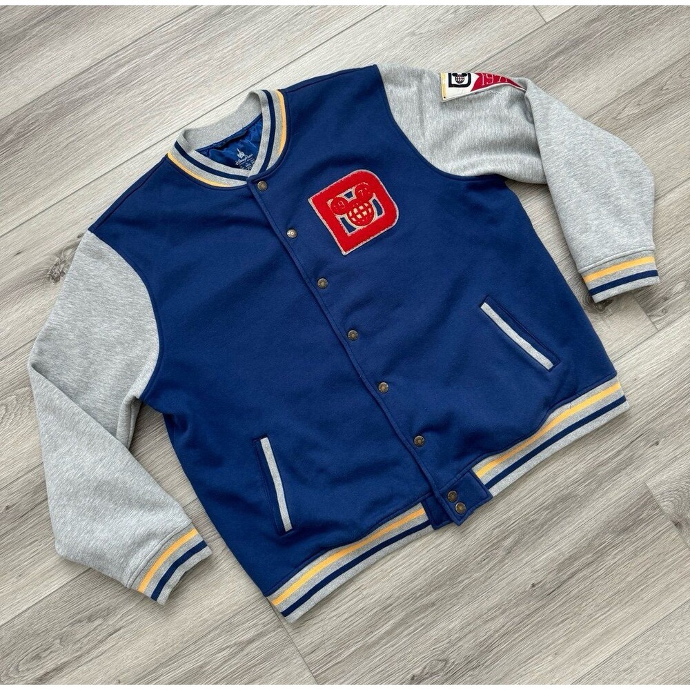 Walt Disney World Disneyland Discontinued Mickey Varsity Jacket Adult- sz XXL